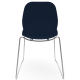 Coco Plastic Shell Chair with Chrome Skid Frame