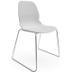 Coco Plastic Shell Chair with Chrome Skid Frame
