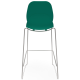 Coco Plastic Shell Chair with High Chrome Skid Frame