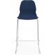 Coco Plastic Shell Chair with High Chrome Skid Frame