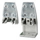 SEM02-series 2pcs Slim Edge-mount Brackets for Desk Top Privacy Screens / Dividers