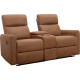 Daoulas Brown Double Recliner Sofa