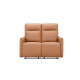 Lugo 2 Seater PU Cognac Recliner Chair