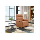Lugo PU Cognac Recliner Chair