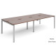 Adapt 1200mm Deep | 4 Person Back to Back Bench Desk