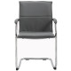 Higham Leather Cantilever Stackable Chair