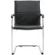 Higham Leather Cantilever Stackable Chair
