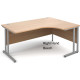 Maestro Cantilever Ergonomic Corner Office Desk