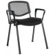 Taurus Black Mesh Conference Stacking Chair