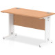 Rayleigh Shallow Cable Managed Straight Office Desk