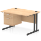 Rayleigh Cantilever Straight Desk with Fixed Pedestal