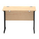 Rayleigh 600mm Deep Cantilever Straight Office Desk