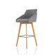Carmen Wooden Leg High Stool