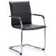 Echo Leather Cantilever Meeting Chair 