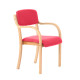 Madrid Bespoke Wood Frame Fabric Visitor Chair