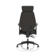 Nexus High Back Chair With Headrest Black Fabric