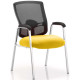 Portland Coloured Seat 4 Leg Mesh Back Visitor Chair