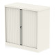 Qube 1000mm Side Tambour Cupboard No Shelves