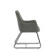 Quote Sled Velour Reception Chair