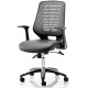 Relay Mesh Back Leather Seat Office Chair 