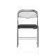 Sicily Black Polyurethane Folding Chair