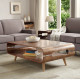 Curve Walnut Reception Coffee Table