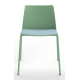 Melba Polypropylene Shell 4 Leg Frame Chair with Upholstered Seat