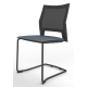 Melona Black Mesh Back Cantilever Chair