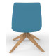 Fresh Lounge Chair With Wooden Pyramid Base