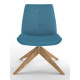 Fresh Lounge Chair With Wooden Pyramid Base