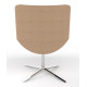 Review Upholstered Lounge Chair With 4 Star Chrome Base