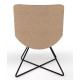 Review Upholstered Retro Lounge Chair With Criss Cross Frame