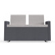 Sit-u Upholstered Twin Back Chair with Arms
