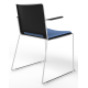 Tango Upholstered Seat and Plastic Back Stacking Chair