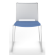 Tango Upholstered Seat and Plastic Back Stacking Chair