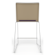 Tango Upholstered Seat and Plastic Back Stacking High Stool