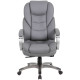 Osprey Grey Leather High Back Executive Office Chair