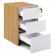 Nero Executive Three Drawer Pedestal