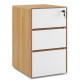 Nero Executive Three Drawer Pedestal