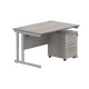 Core Desk With Underdesk Pedestal - 2 or 3 Draw