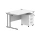 Core Desk With Underdesk Pedestal - 2 or 3 Draw
