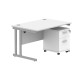 Core Desk With Underdesk Pedestal - 2 or 3 Draw
