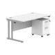 Core Desk With Underdesk Pedestal - 2 or 3 Draw