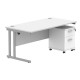 Core Desk With Underdesk Pedestal - 2 or 3 Draw