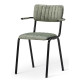 Bourbon Vintage Style Suede Chair With Arms
