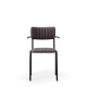 Bourbon Vintage Style Suede Chair With Arms