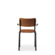 Bourbon Vintage Style Suede Chair With Arms