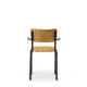 Bourbon Vintage Style Suede Chair With Arms
