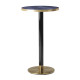 Cava Black And Gold Round Table Base