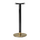 Cava Black And Gold Round Table Base